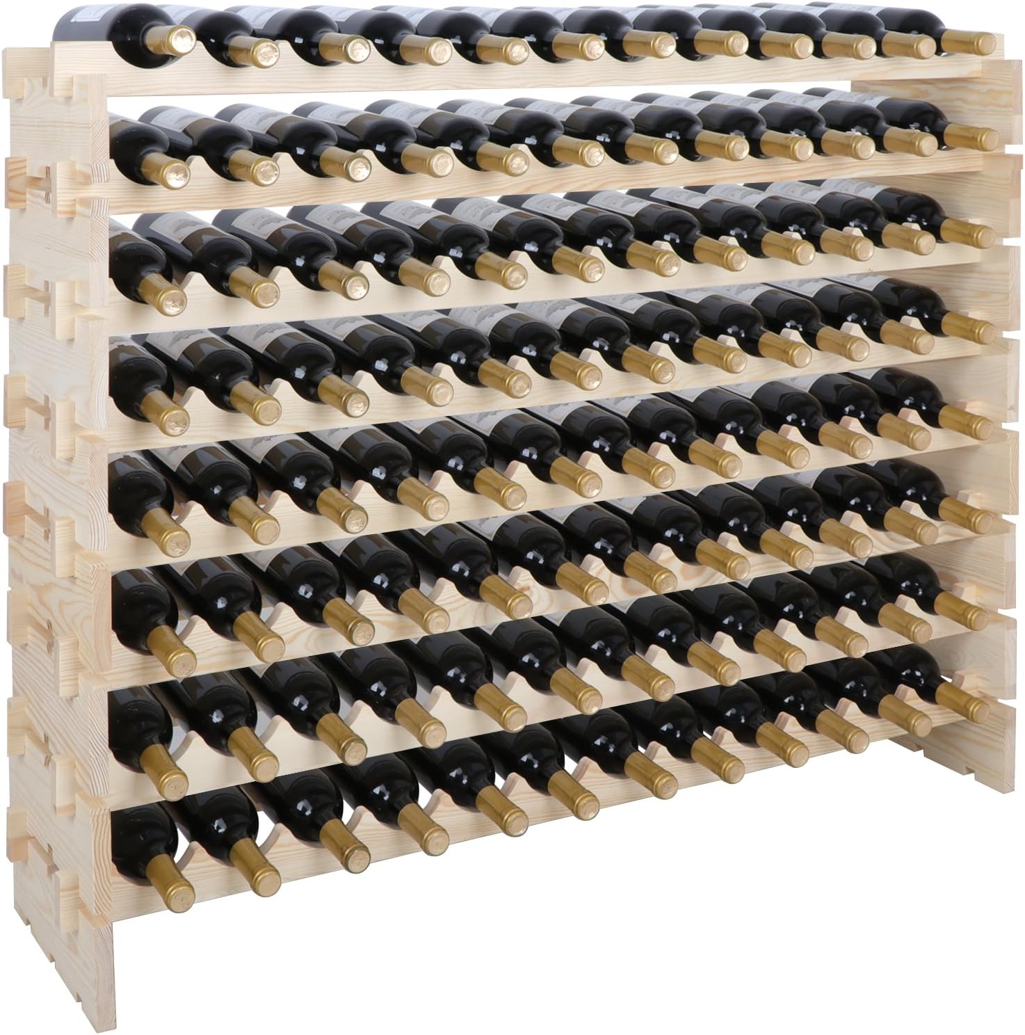 Smartxchoices 96 Bottle Freestanding Wine Rack