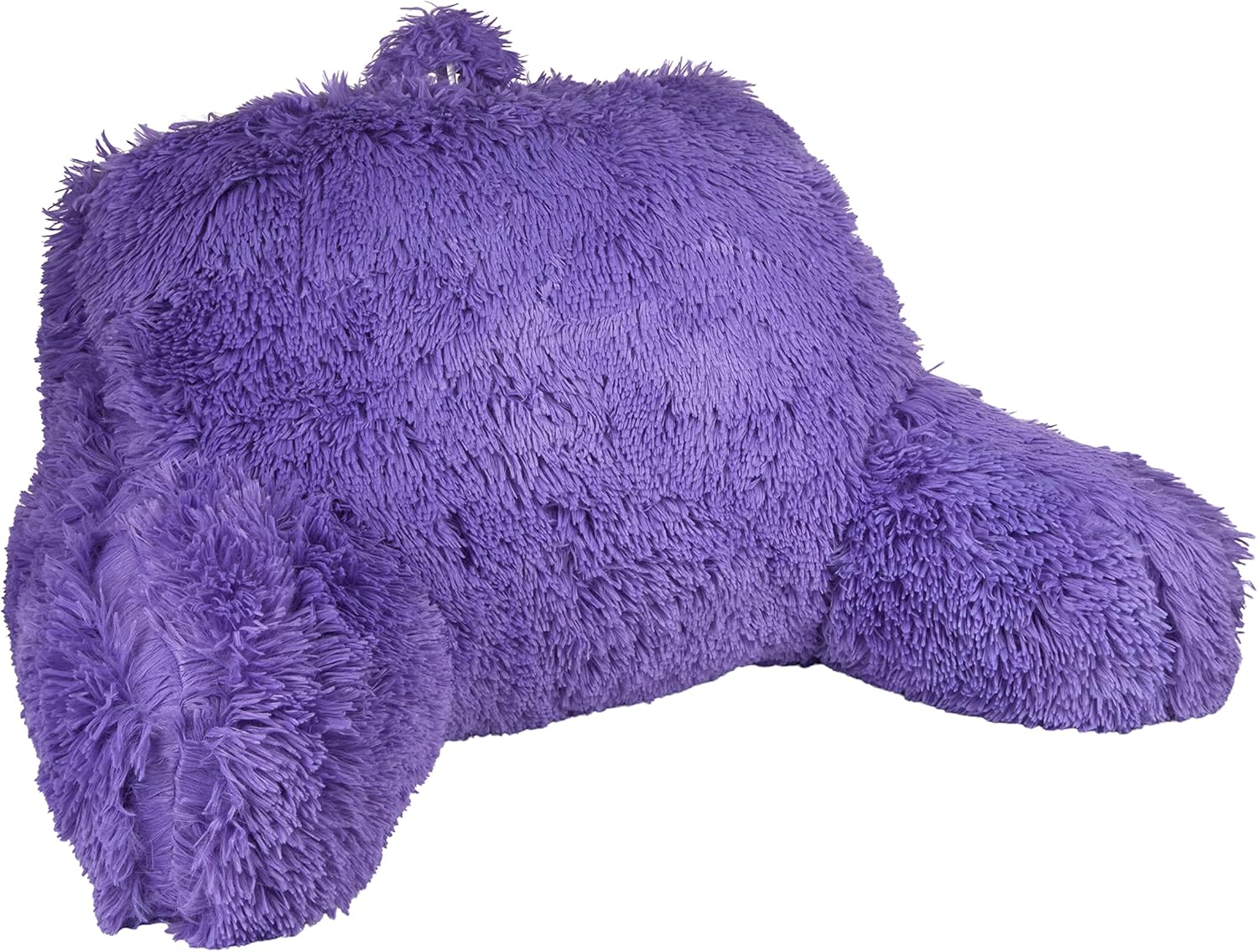 Klear Vu Shaggy Reading Pillow - Purple Rain