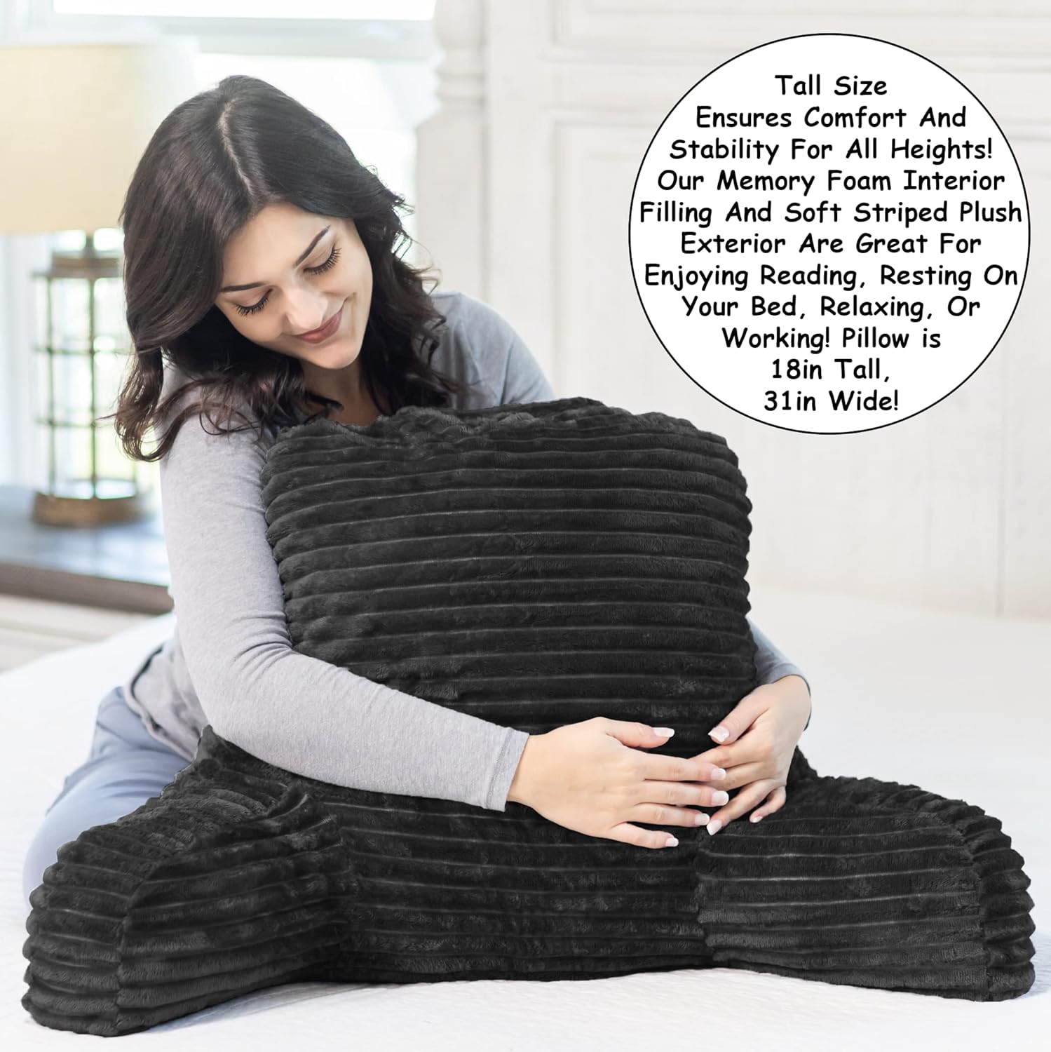 Homie Reading Pillow with Light and Wrist Support