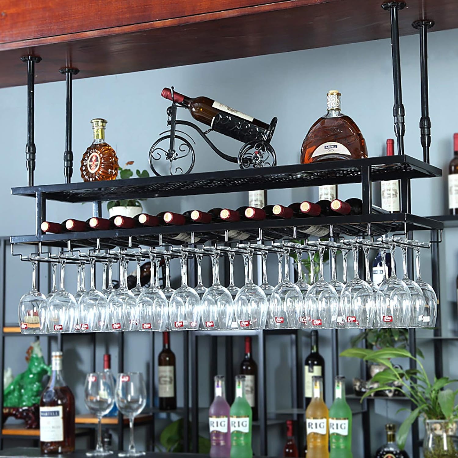 DASHADAO Adjustable Height Wine Rack Holder