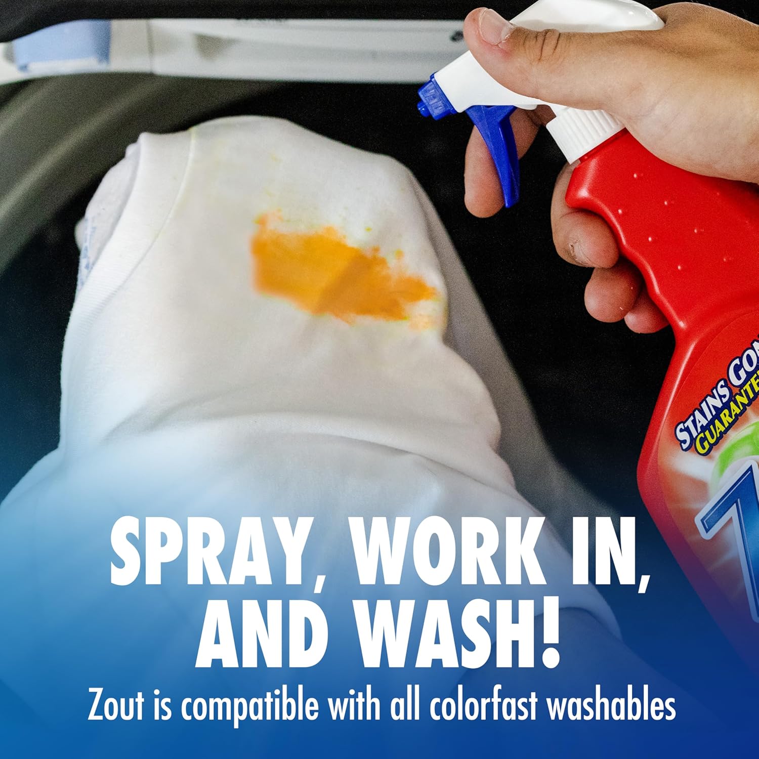 Zout Stain Remover Spray 2-Pack Triple Enzyme Made in USA