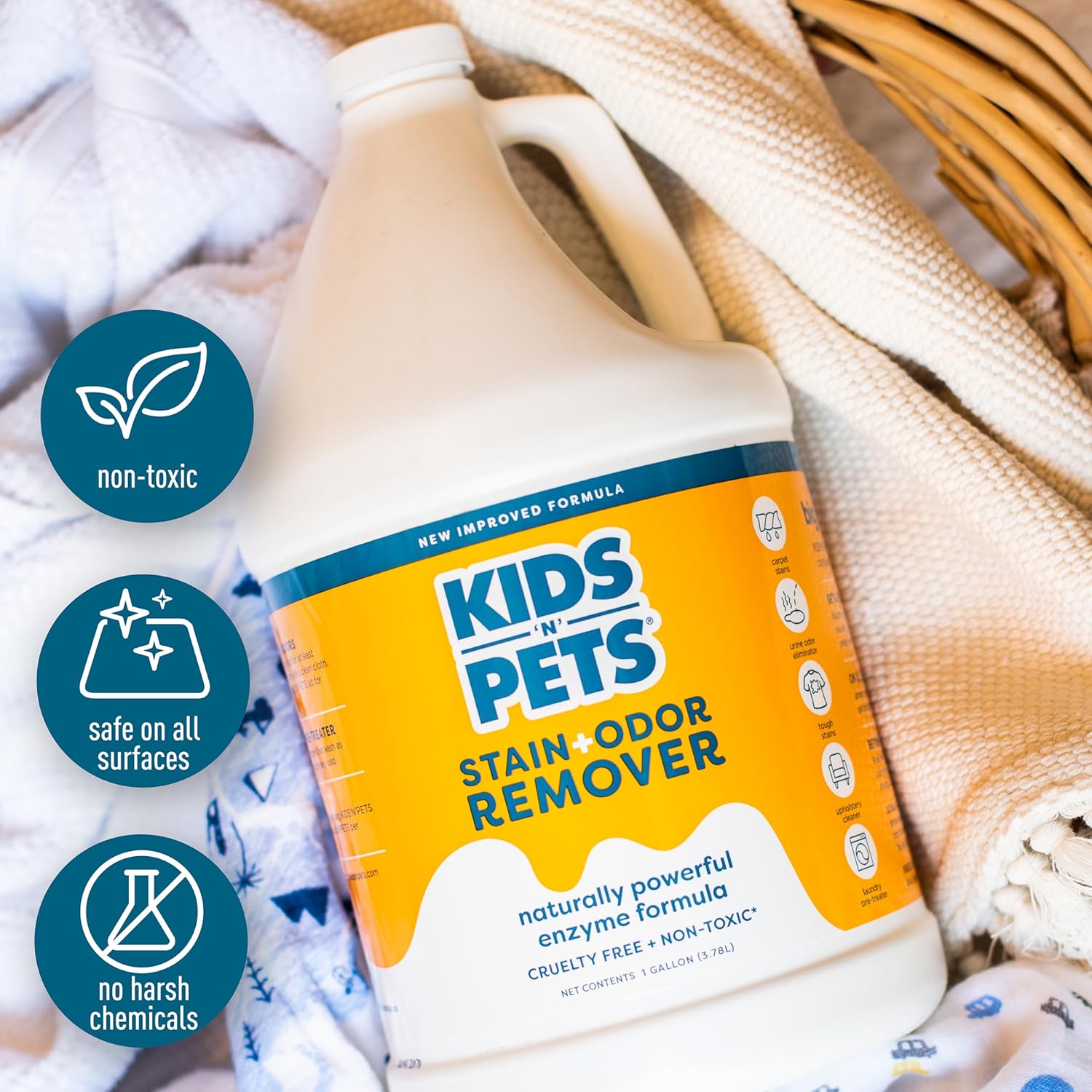 KIDS N PETS Instant Stain Odor Remover 1-Gallon