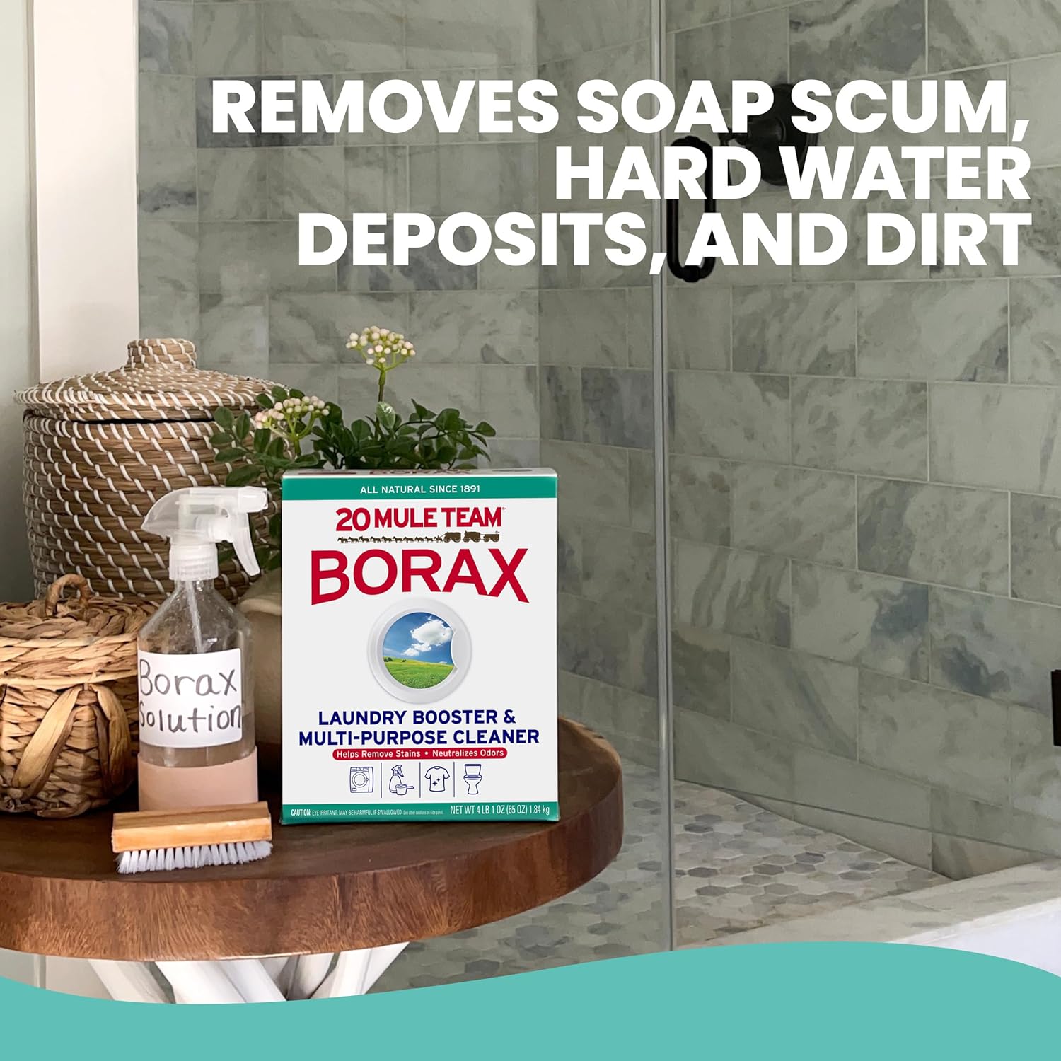 20 Mule Team Borax Detergent Booster 65 Ounce 4 Count