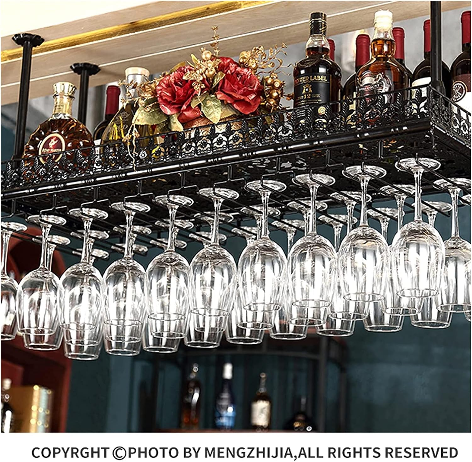 ALDEPO Multi-Function Wine Glass Holder Rack