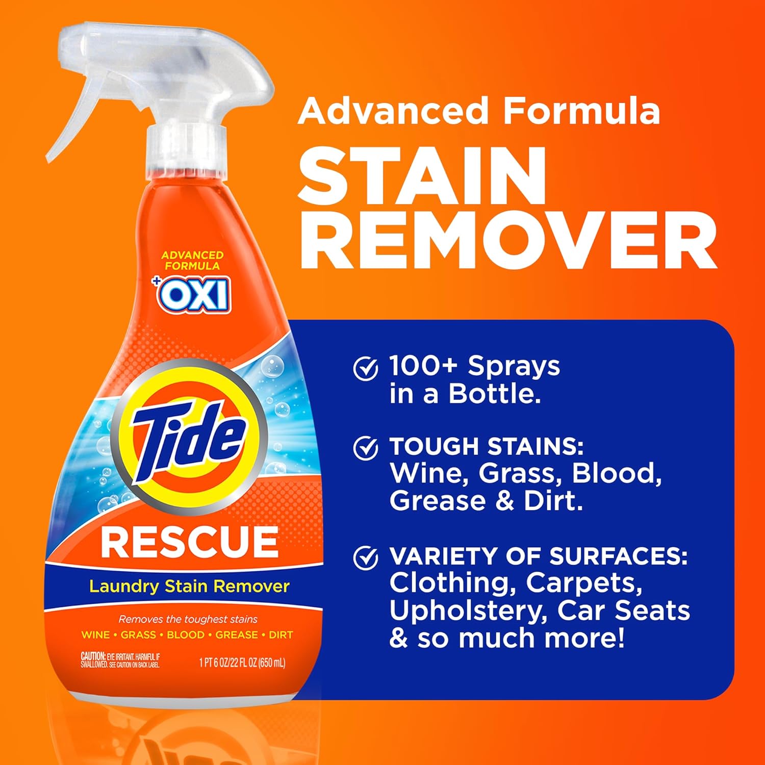 Tide Stain Remover Spray 3 Oz Pack of 3 1