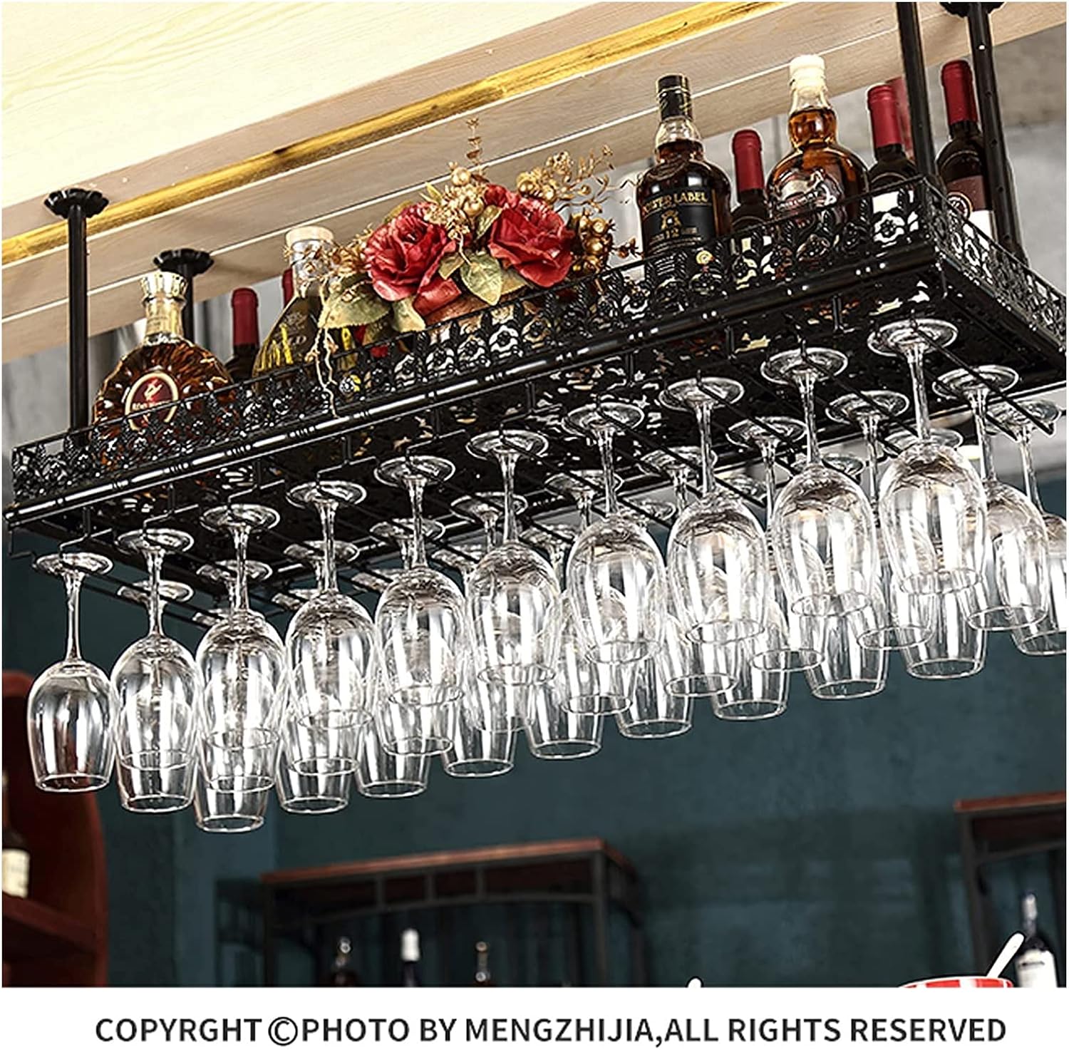 ALDEPO Multi-Function Wine Glass Holder Rack