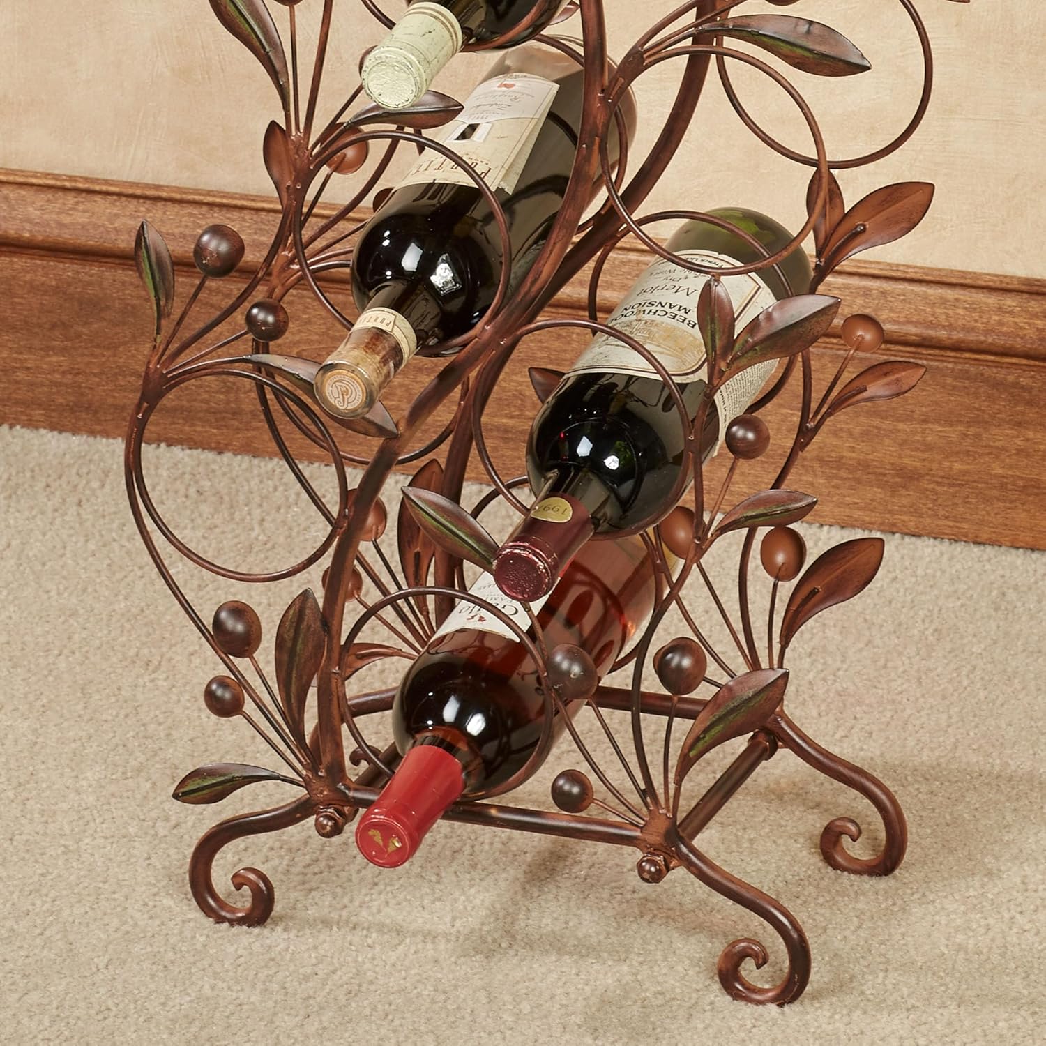 Touch of Class Catalonia Floor Wine Rack Brown 1