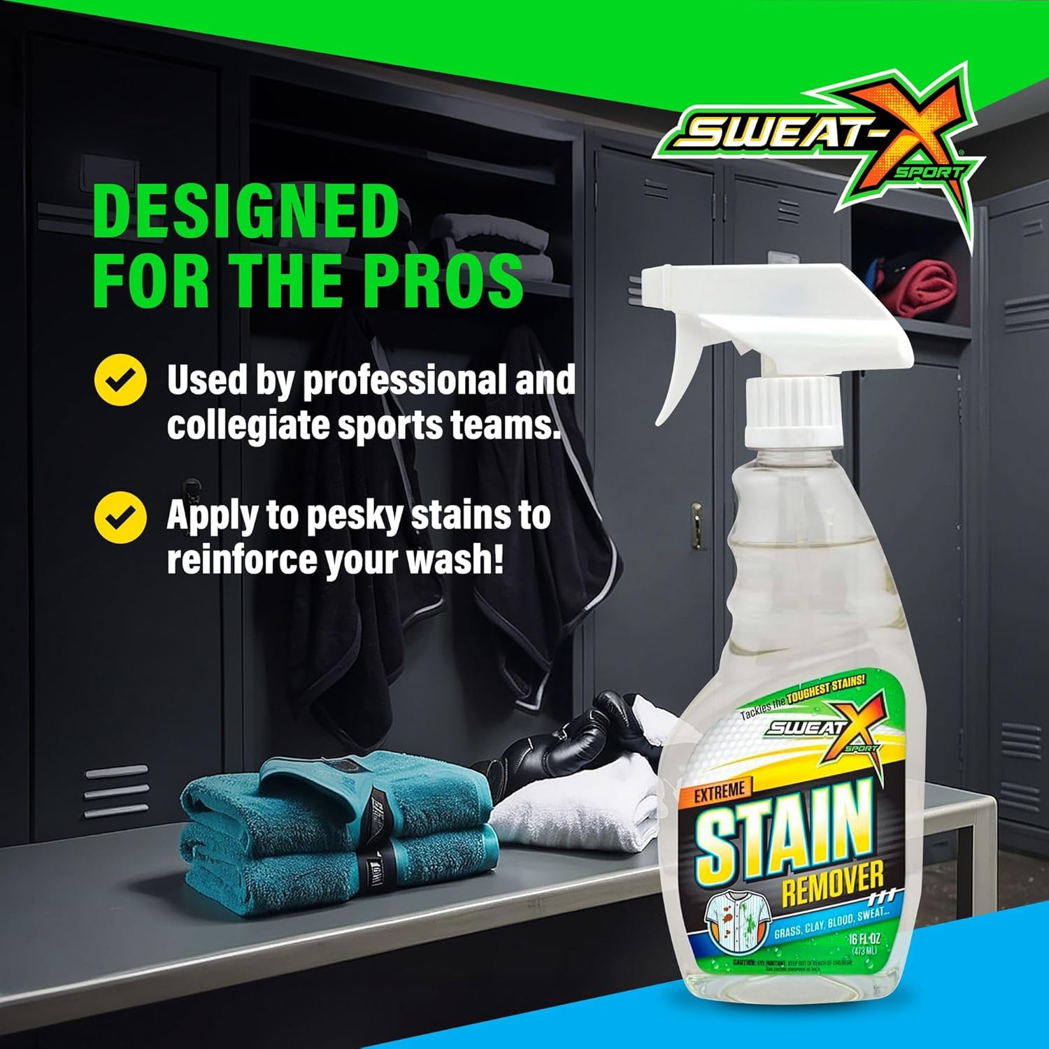 SWEATX Extreme Stain Remover 16 Fl Oz