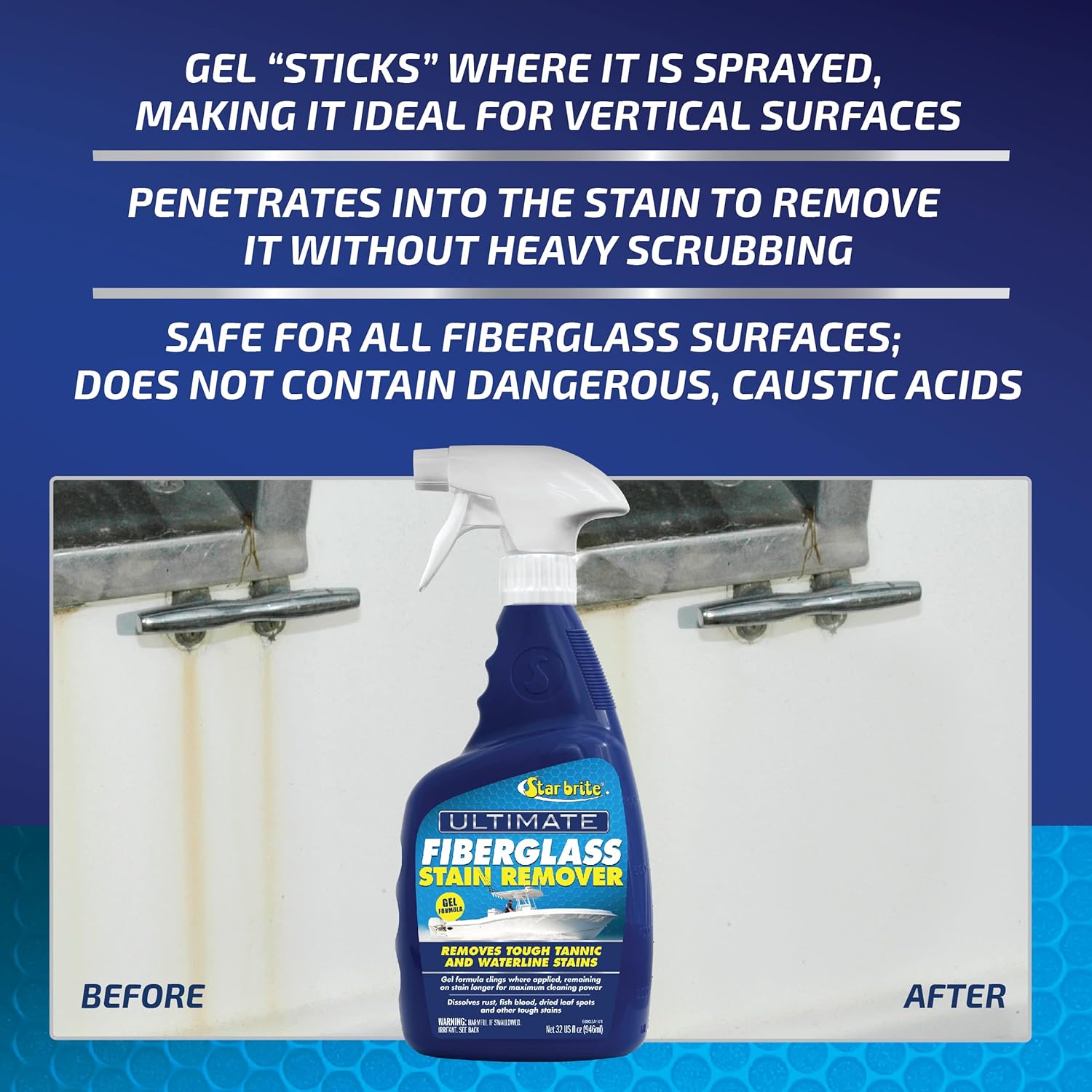 STAR BRITE Ultimate Fiberglass Stain Remover Gel Spray 1