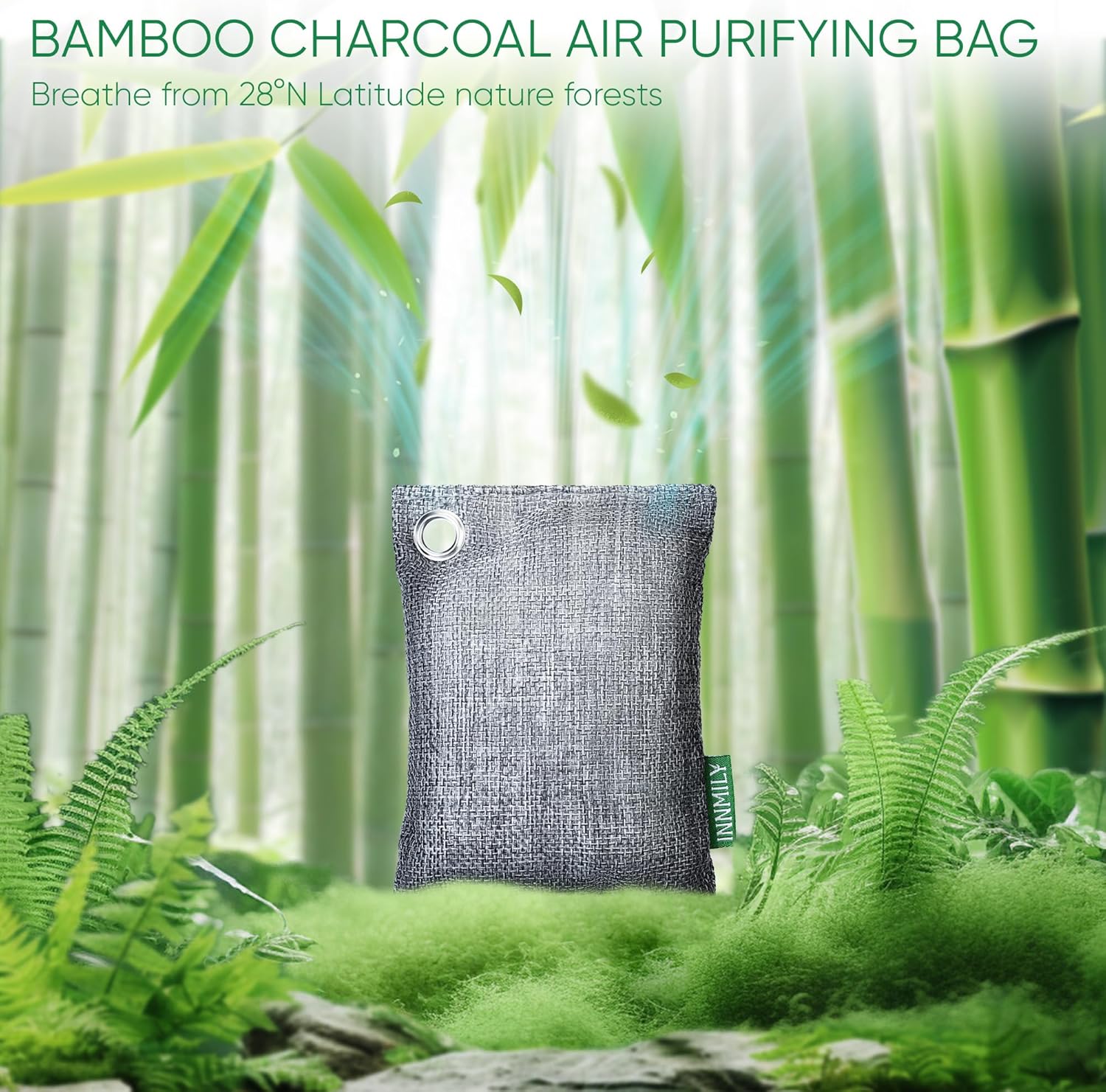 Innmily Activated Charcoal Odor Absorber 10 Pack with Hooks