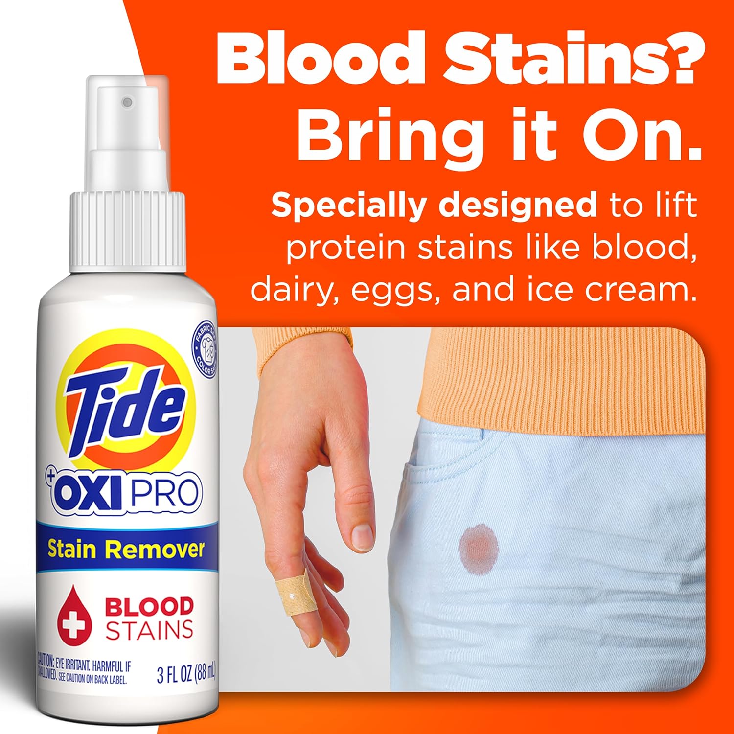 Tide Stain Remover Pack - Wine Blood Grease Stain Solution