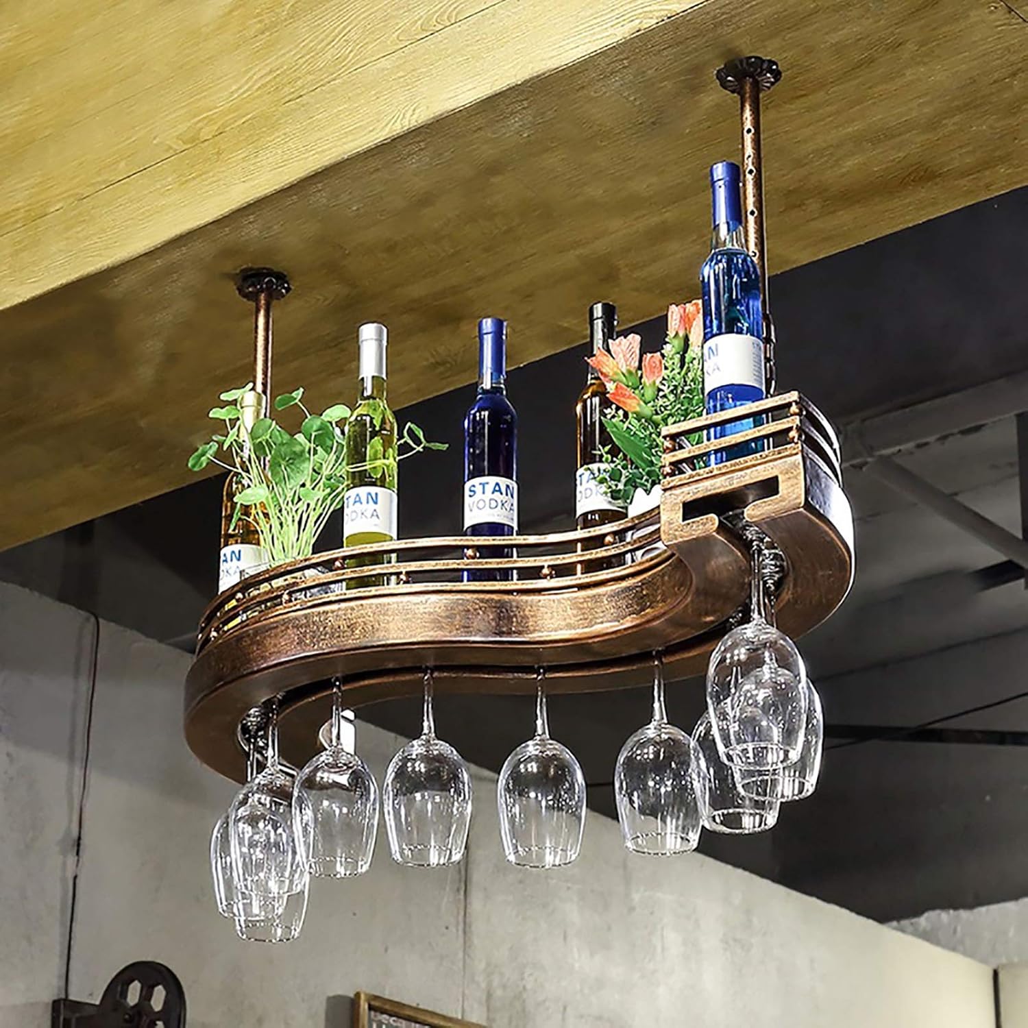 SDdPulse Wall-Mounted Wine Racks 60cm