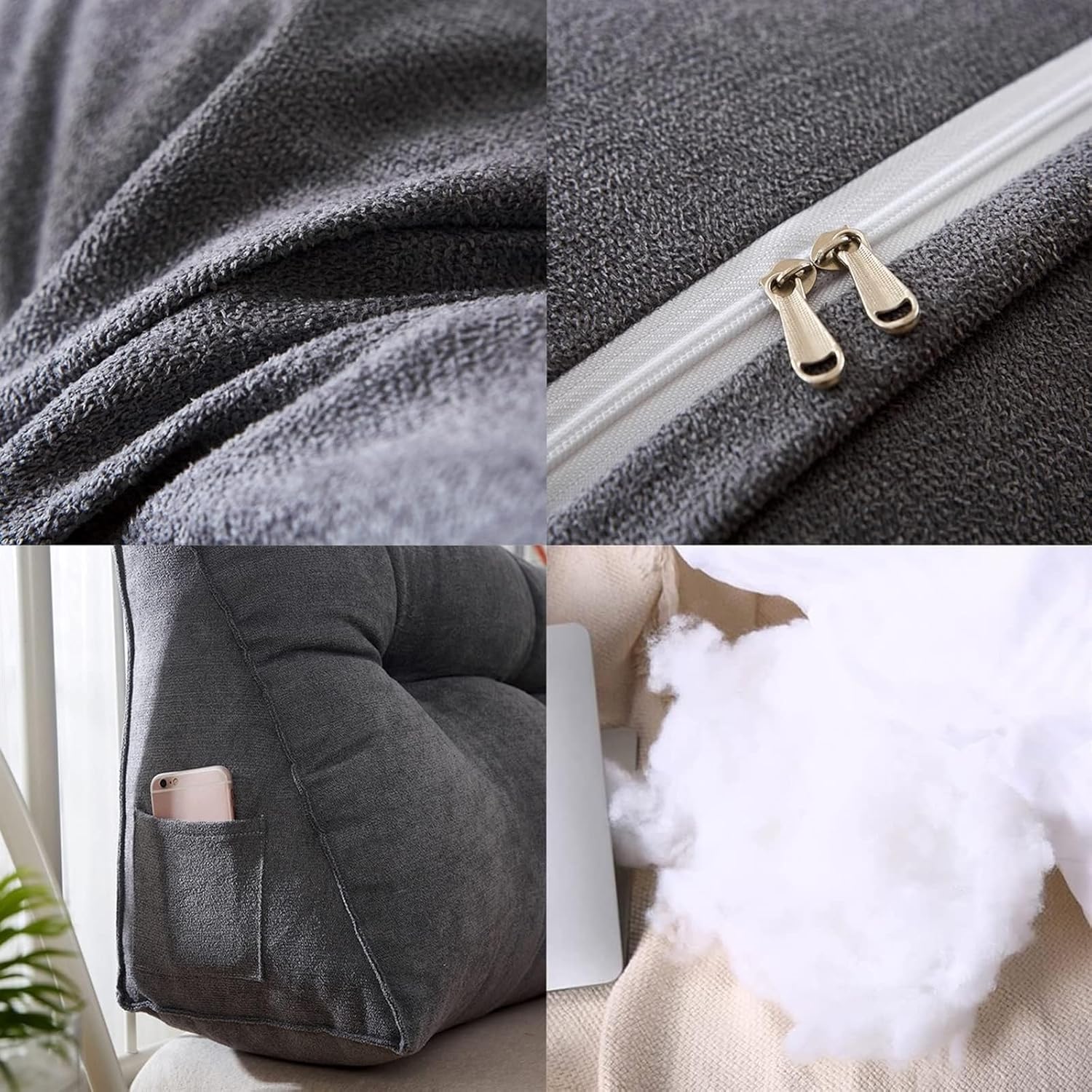Large Backrest Positioning Support Bolster Cushion for Daybed