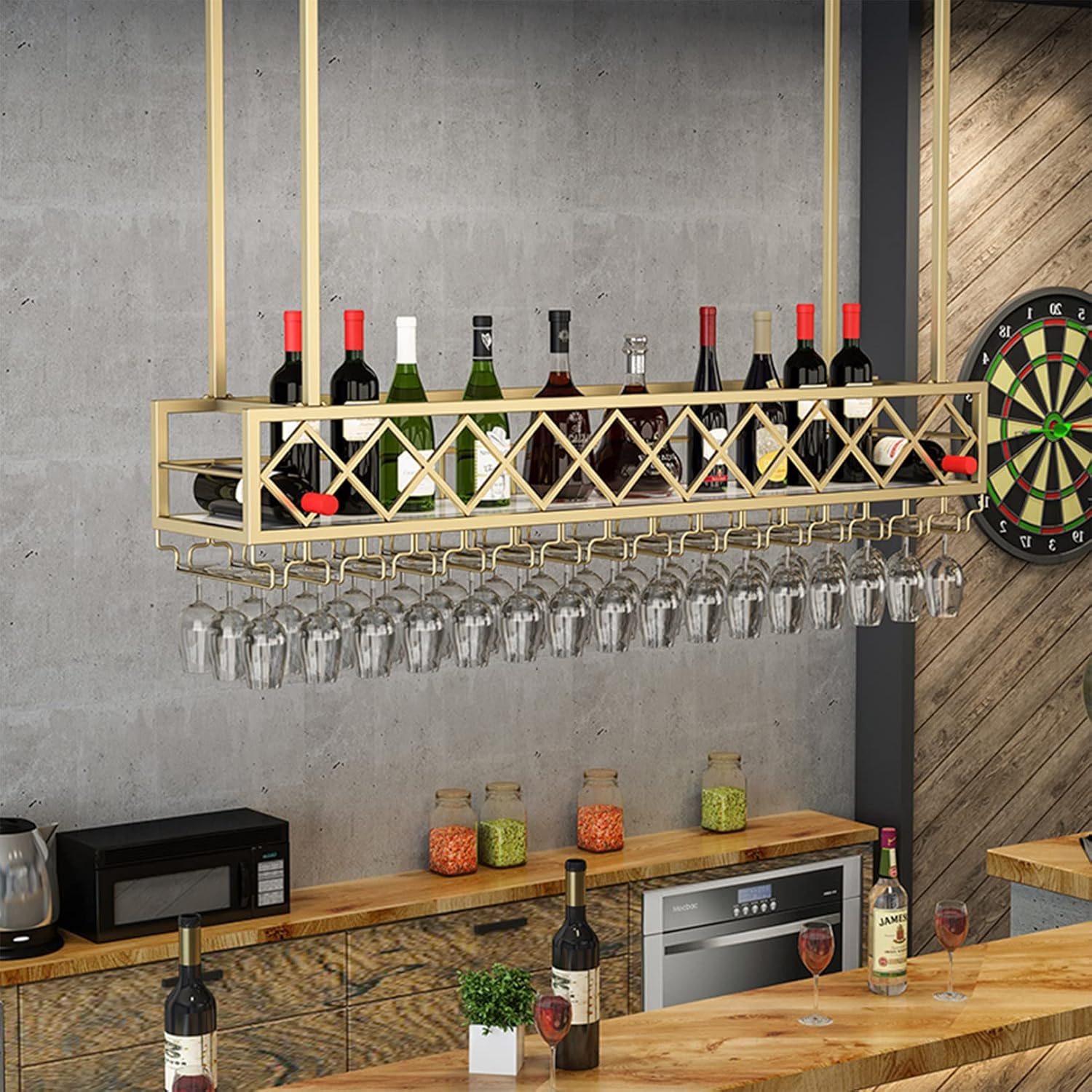 GoodBZ 2-in-1 Heavy Duty Wine Rack