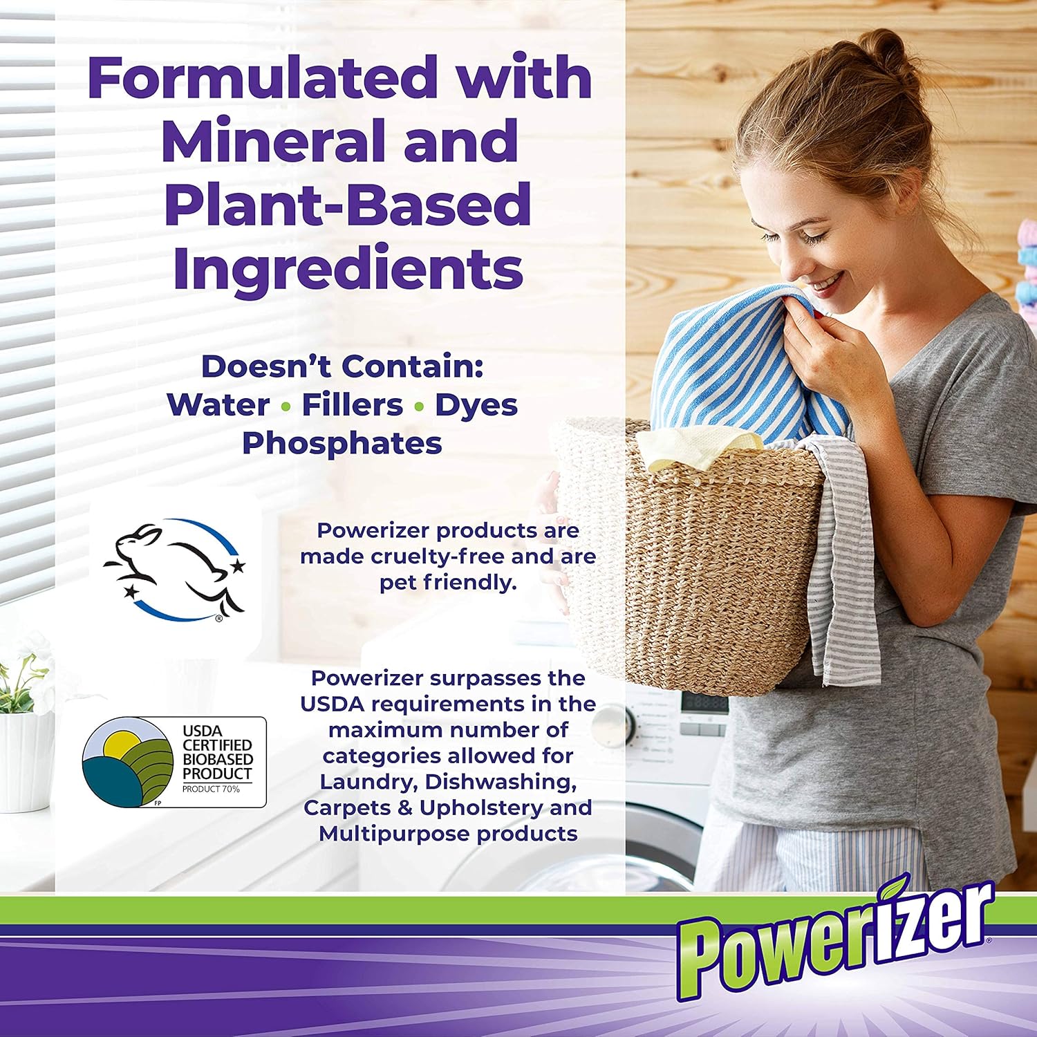 Powerizer Complete Laundry Multi Purpose Cleaner 65 lb