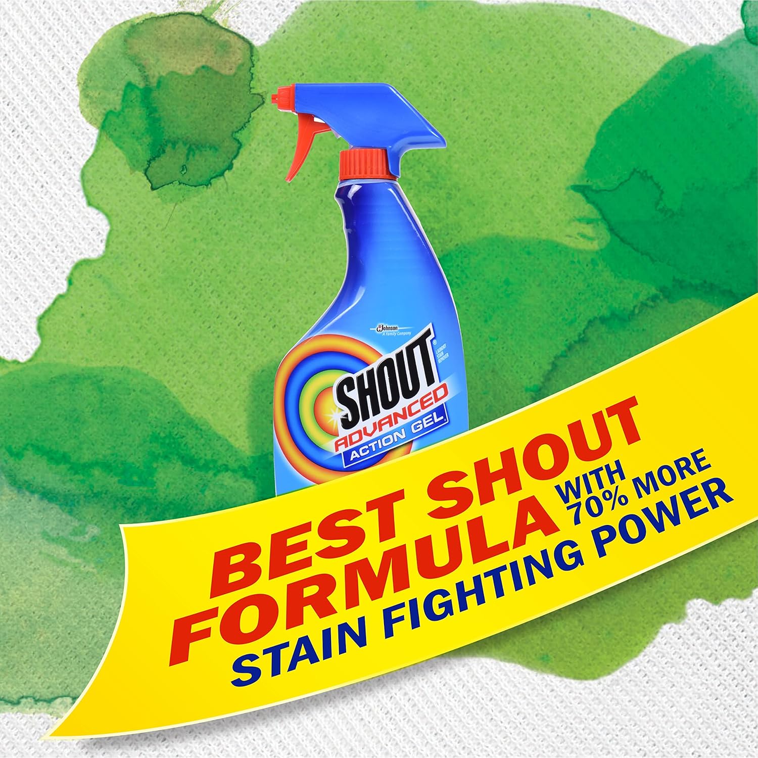 Shout Advanced Spray and Wash Stain Remover Gel 22oz Pack of 3