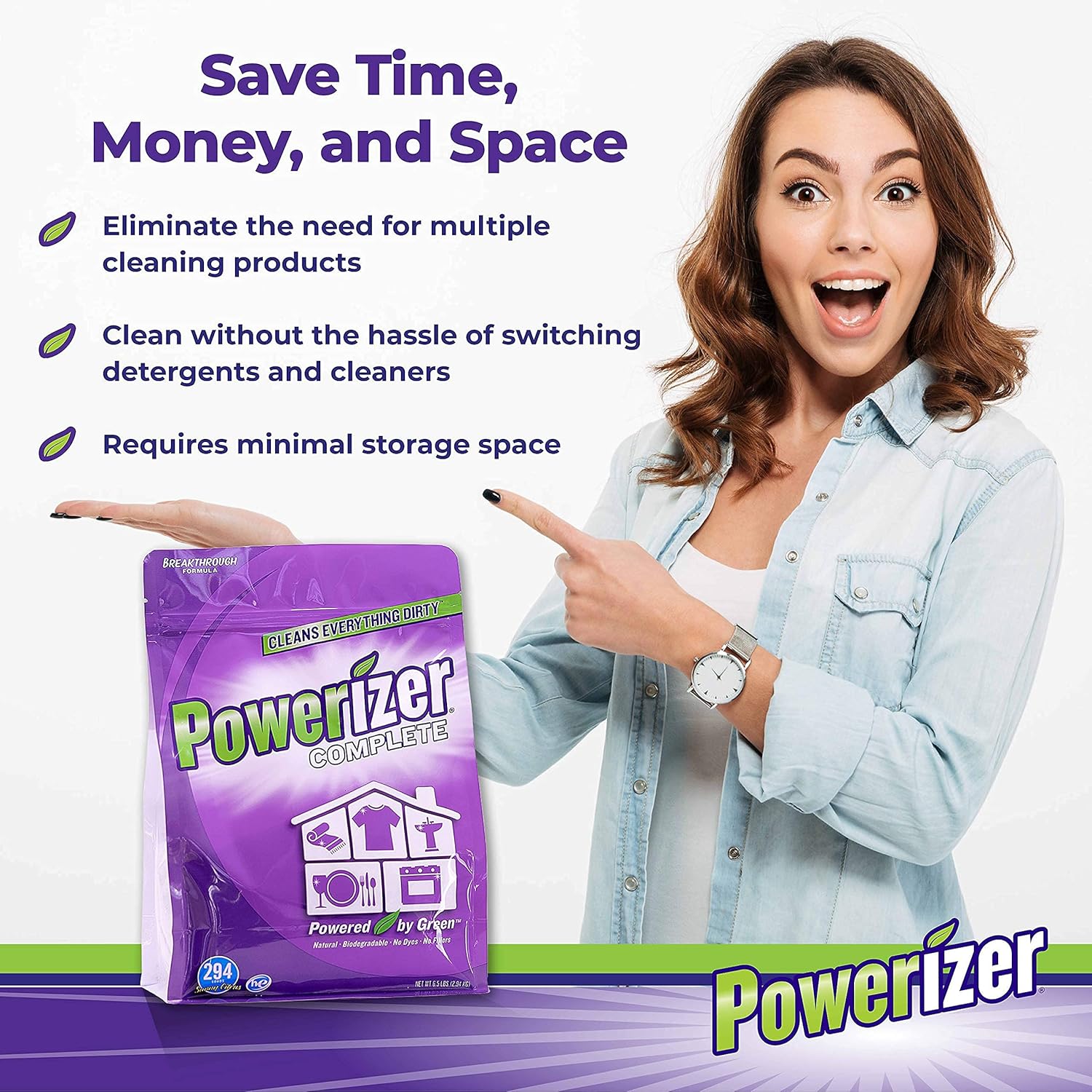 Powerizer Complete Laundry Multi Purpose Cleaner 65 lb