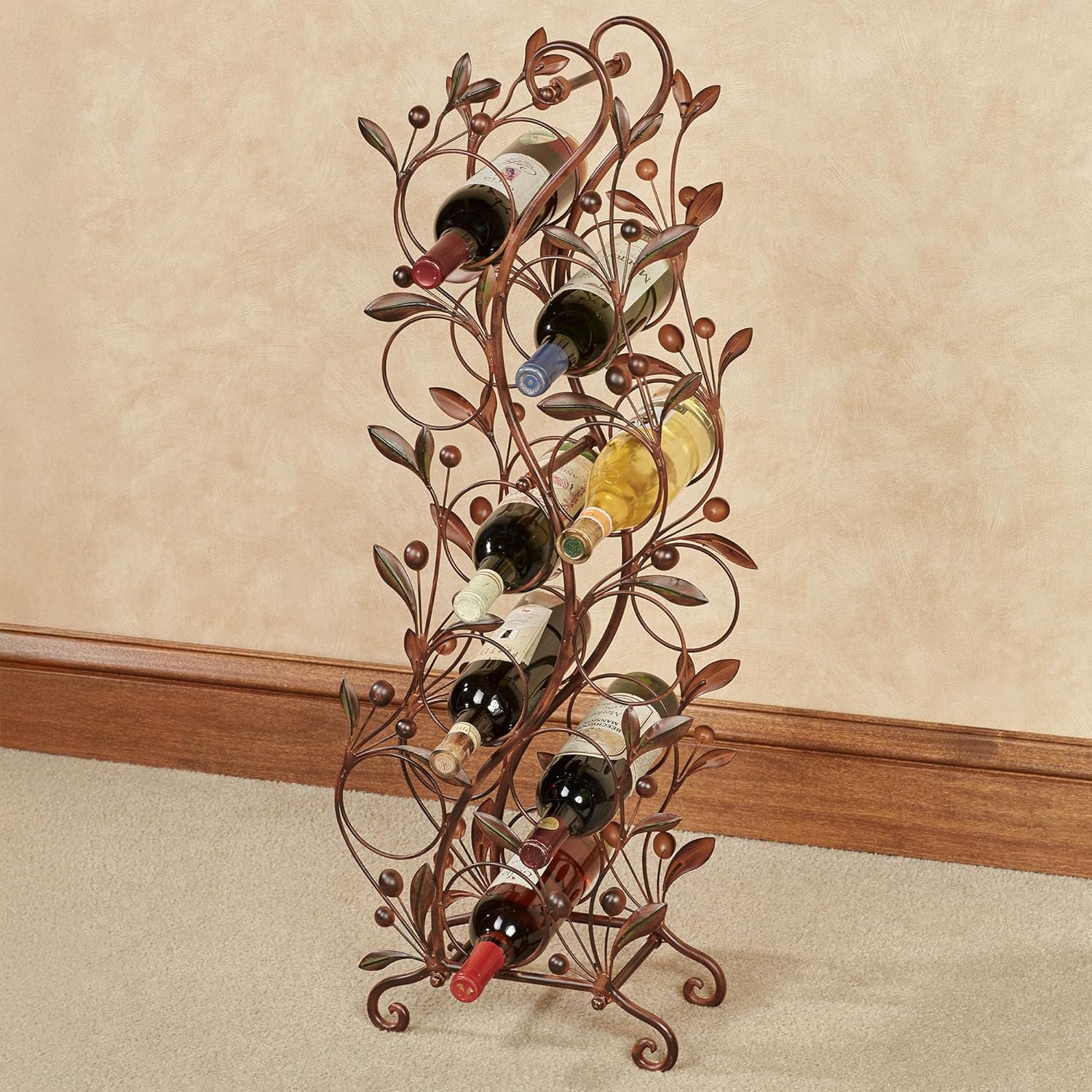 Touch of Class Catalonia Floor Wine Rack Brown 1