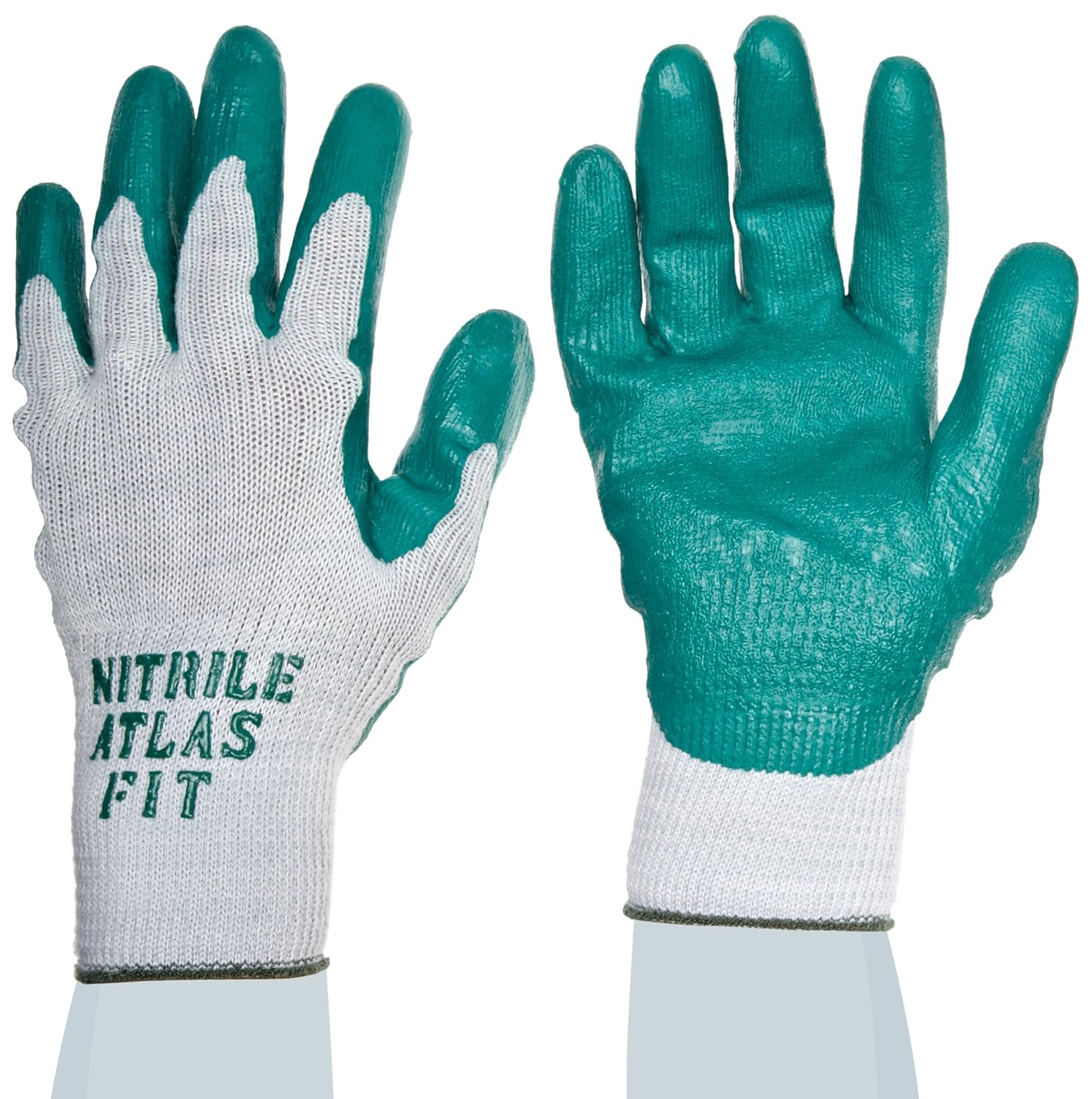 SHOWA Atlas 350 Nitrile Glove with Seamless Liner Large Pack of 12 Pairs