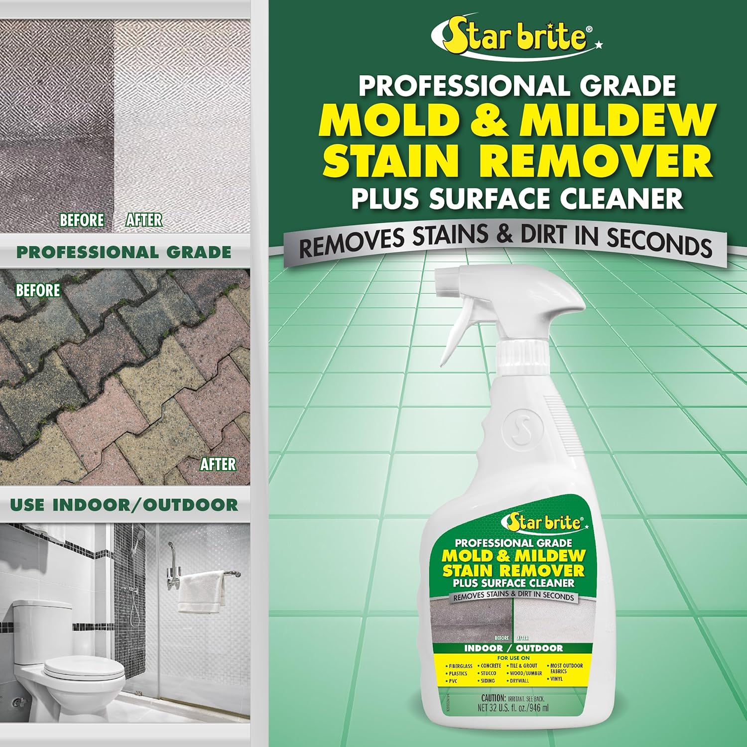 STAR BRITE Professional Mold Mildew Stain Remover 32 OZ