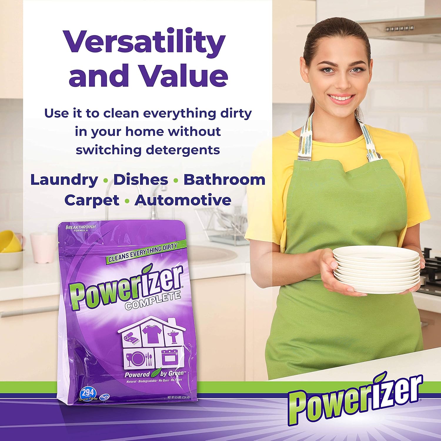 Powerizer Complete Laundry Multi Purpose Cleaner 65 lb